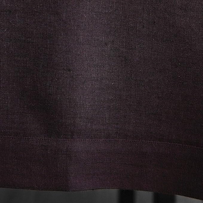 Solino Home Grape Linen Tablecloth 60 x 108 Inch - 100% Pure Linen Table Cloth for Rectangle Tables - Athena, Machine Washable Tablecloth for Summer, Fall, Autumn, Halloween