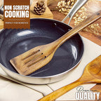 Wooden Spoons for Cooking Utensils, Natural Teak Wooden Cooking Spoons with Nonstick Spatula Set, Bamboo Kitchen Utensils With Holder, Wood Spoon Set for Kitchen Essentials (12)