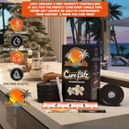 Intermediate Cure Kit Fits All Wide Mouth Mason Jars: 8 Airtight Digital Cure Lids, 8-8 Gram Organic 2 Way Humidity Controllers 1 Scoop Card 1 White Erase Marker 1 Slap-On (8-Pack)