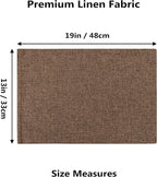 Home Brilliant Cloth Placemats Set of 8 Heat Resistant Dining Table Place Mats Linen Kitchen Table Mats, Brown