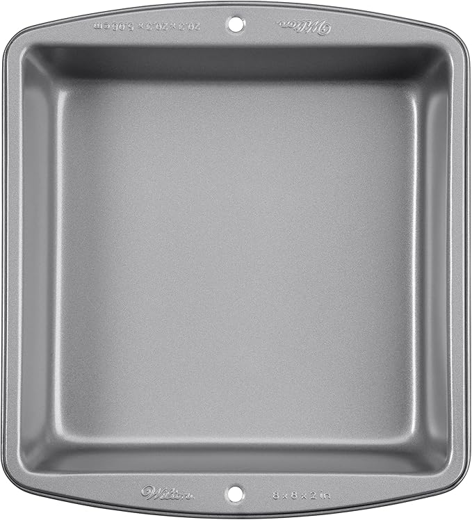 Wilton Recipe Right - 8-Inch Non-Stick Square Cake Pans, Multipack of 2