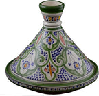 Moroccan Handmade Serving Tagine Exquisite Ceramic With Vivid Colors Traditional 12 inches Across XLarge