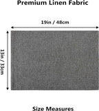 Home Brilliant Table Place Mats Fabric Cloth Placemats Set of 8 Heat Resistant Dining Linen Place Mats Kitchen, Dark Grey