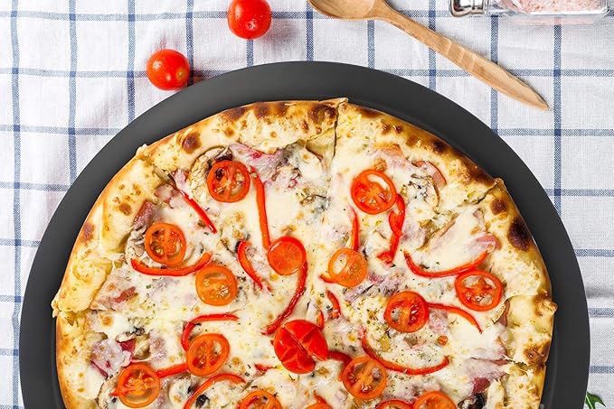 Beasea Pizza Pan 12 Inch, Pizza Pan with Holes Perforated Pizza Tray Aluminum Alloy Round Pizza Crisper Pans Oven Baking Pizza Bakeware Pizza Baking Tray for Home Restaurant Kitchen