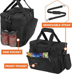 OPUX Soft Cooler Bag, Insulated Collapsible Lunch Cooler Tote for Men Work Camping Beach Travel, Portable Soft Sided Leakproof Waterproof Large Lunch Bag Box with Shoulder Strap 30 Cans, Black