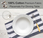 Ruvanti Placemats 100% Cotton 13x19 Inch, Dining Table Placemats Set of 6, Modern Place Mats for Dining Table Decor, Kitchen & Table Linens, Coffee Mat for Christmas Dinners - Watermelon