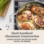 Calphalon® Premier Ceramic Nonstick 7-Qt. Dutch Oven with Lid, Mushroom Grey