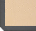 Amazon Basics Rectangular Silicone, Non-Stick, Food Safe Baking Mat, 9"x13", 9.9"x14.8", and 16.5"x11.6", Beige/Gray, Pack of 3