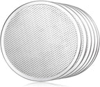 New Star Foodservice 50943 Restaurant-Grade Aluminum Pizza Baking Screen, Seamless, 10-Inch, Pack of 6