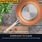 MasterPan Copper tone 10-inch Ceramic Non-stick Fry pan