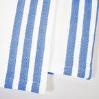 Realm 15" x 25" 100% Cotton Classic Kitchen Dish Towel (12 Pack) | Cuisine Stripe Nautical Blue | Super Absorbent Machine Washable Tea Towels with Hanging Loop