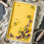 CHEFMADE Rectangle Tart Pan, 7x11-Inch with Removable Loose Bottom Non-Stick Oblong Quiche Bakeware for Oven Baking (Champagne Gold)