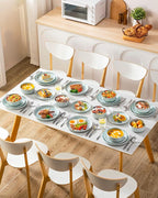 vancasso ANYA 24 Pieces Plates and Bowls Set, Mint Green Dinnerware Sets, Reactive Glaze Dishes Set for 8, Ceramic Dishware Sets Kitchen Dinner Set, Microwave & Dishwasher Safe