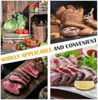 6 Pcs 16 14 11 Inch Restaurant Serving Trays Extra Large Serving Pallets Black Plastic Non Slip Round Pallets Large Food Crawfish Server Trays for Home Restaurant Kitchen Cafeteria Bar Hotel