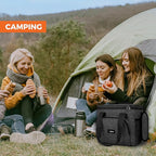 OPUX Soft Cooler Bag, Insulated Collapsible Lunch Cooler Tote for Men Work Camping Beach Travel, Portable Soft Sided Leakproof Waterproof Large Lunch Bag Box with Shoulder Strap 24 Cans, Charcoal Gray