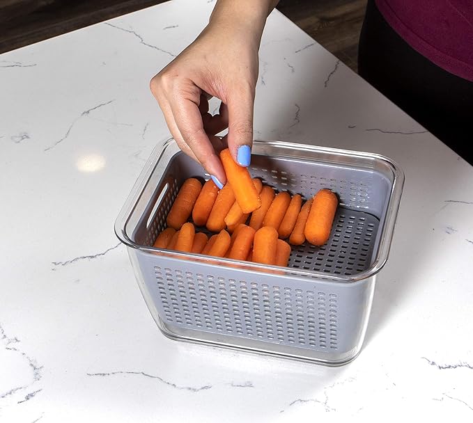 Kitchen Spaces - 1465A6-AMZ Kitchen Spaces Colander Bin, Medium, Gray