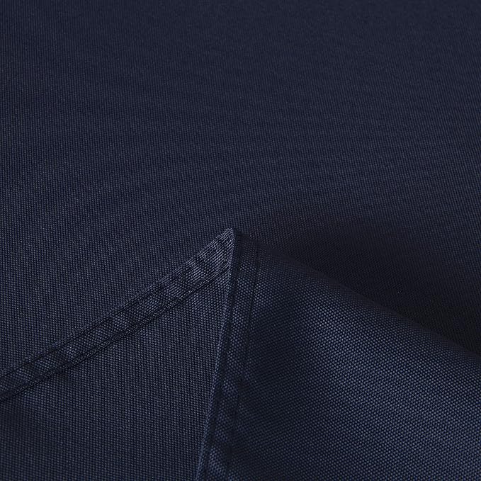 sancua Rectangle Tablecloth - 90 x 132 Inch - Water Resistant Spill Proof Washable Polyester Table Cloth, Decorative Fabric Table Cover for Dining Tables, Buffet Parties and Camping, Navy