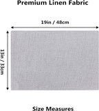Home Brilliant Cloth Placemats Set of 6 Table Place Mats Light Grey Placemat Easy to Clean Heat Resistant Machine Washable Fabirc Placemats Coffee Table Mats for Dining Kitchen Table, Gray