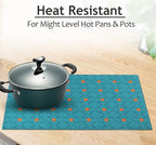 Ruvanti Placemats 100% Cotton 13x19 Inch, Dining Table Placemats Set of 6, Modern Place Mats for Dining Table Decor, Kitchen & Table Linens, Coffee Mat for Christmas Dinners - Combo