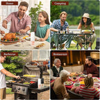 Gravity Electric Salt and Pepper Grinder Set of 2, Automatic Pepper Mill, USB Rechargeable, Adjustable Coarseness, One-handed Operation, Ceramic Burr, Refillable, Auto Grinders with LED light