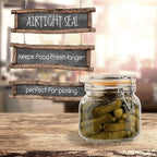 Galashield Glass Jars with Lids 24 oz Food Storage Jars with Airtight Lids Leak Proof Glass Canisters Kitchen Jars [Set of 2]