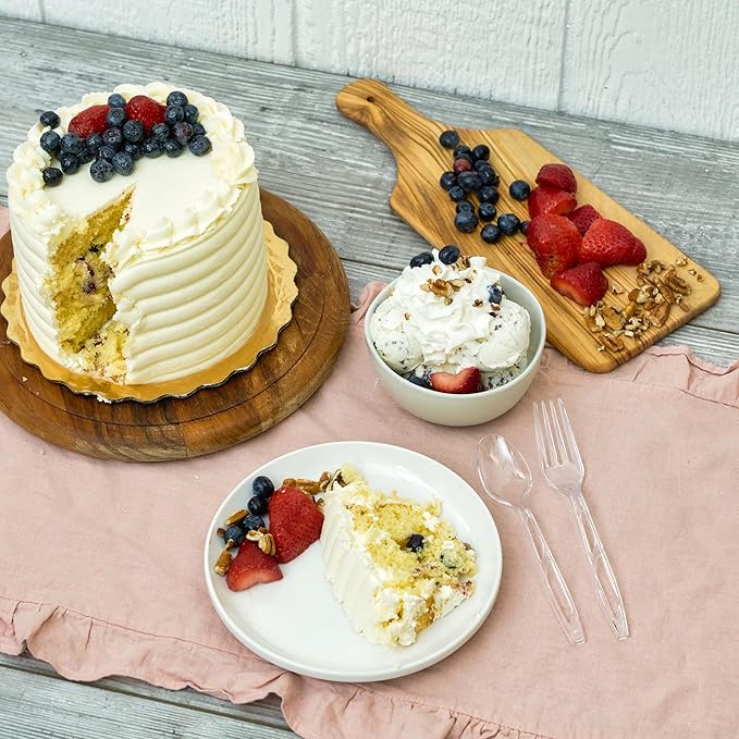 288 Count Diamond® Premium Clear Full-Size Cutlery - Includes 144 Forks, 96 Spoons, 48 Knives, Disposable Plastic Utensils, Plasticware, Silverware