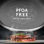 COOKING KING 8-Inch Stainless Steel Pan, Hybrid Nonstick Frying Pan, Skillet, 3-Ply Clad Cookware, Even Heat Distribution, Dishwasher & Oven Safe, with Stay-Cool Handle, Induction Compatible