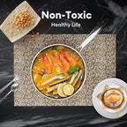 COOKER KING 3.6 Quart Stainless Steel Saute Pan with Lid, 11 Inch Hybrid Nonstick Deep Saute Pan, Tri-Ply Clad Even Heat Distribution, Dishwasher-Friendly,Oven Safe to 500°F, Induction Compatible