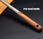 FJNATINH Wok Spatula - 17 Inch Stainless Steel Wok Turner for Cast Iron Skillet