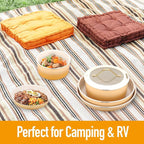 20pcs Ceramic Cookware Set Nonstick, Detachable Handle Pots and Pans Set, Non Toxic,No PFAS & PTFE & PFOA, Dishwasher/Oven Safe, RV Kitchen Set Removable Handle for Cooking, Yellow