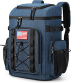 Maelstrom Backpack Cooler,Soft Lightweight Leakproof Cooler Backpack,35 Can Insulated Cooler Bag,Keeps 35 Cans Hot/Cold for Up to 16 Hours,Waterproof Lunch Backpack for Men Women-Blue