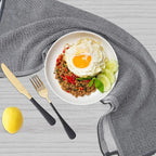 Homaxy Premium Kitchen Towels(18”x 28”, 6 Pack), Large Cotton Kitchen Hand Towels, Flat and Terry Dish Towels, 380 GSM Highly Absorbent Tea Towel Set with Hanging Loop, Grey/Green/Khaki