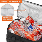 OPUX Soft Cooler Bag, Insulated Collapsible Lunch Cooler Tote for Men Work Camping Beach Travel, Portable Soft Sided Leakproof Waterproof Large Lunch Bag Box with Shoulder Strap 30 Cans, Black