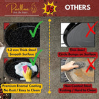 Paella Pan – Enamelled, No-Rust Steel Skillet – Easy-to-Clean Pan for Propane & Gas Burners – Indoor & Outdoor Cooking Cacerola Paellera Sarten – 22 Inch, for 16 Servings