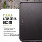 Victoria Rectangular Cast Iron Griddle. Double Burner Griddle, Reversible Griddle Grill, 13 x 8.5 Inch, Seasoned with 100% Kosher Certified Non-GMO Flaxseed Oil, Model: GDL-189