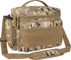 opux Tactical Lunch Box for Men, Camo Mens Insulated Lunch Bag for Adult, Leakproof Soft Lunch Cooler with MOLLE Mesh Side Pockets, Multicam Heavy Duty Lunchbox Pail for Work Women, Large, 18 Cans