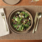 Gibson Elite Overbrook 16-Piece Pottery Clay Stoneware Dinnerware Set – Terraccotta Brown Reactive Glaze, Stackable Plates and Bowls w/Pasta Bowl, Service for 4 – Microwave & Dishwasher Safe