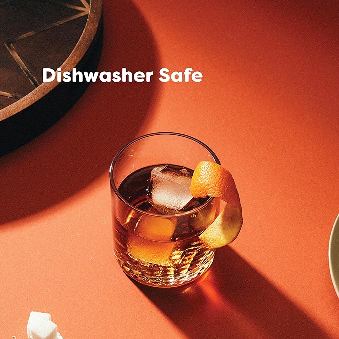 Tossware RESERVE 16oz Stacking Pint, SET OF 4, Premium Quality, Dishwasher Safe & Heat Resistant Unbreakable Plastic Beer Glasses