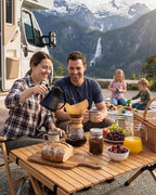 AGOGO Pour Over Coffee Maker Set Glass Coffee Maker with 50pcs Filter Paper -for Home, Office, Camping, Cafes - Easy Clean Coffee Dripper Set (Rag&Brush Included)(10 Cup/34oz)