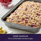 Circulon Total Nonstick Baking Pan With Lid / Nonstick Cake Pan With Lid, Rectangle - 9 Inch x 13 Inch, Gray