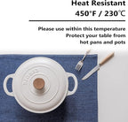 Home Brilliant Placemats Set of 6 Linen Blue Placemats Heat Resistant Dining Table Place Mats Kitchen Table Mats, Indigo