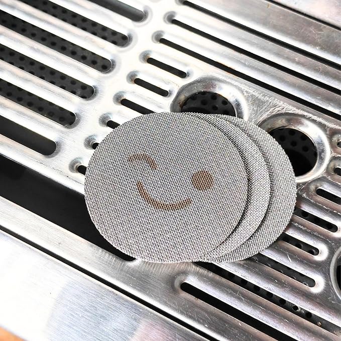 53.3mm Puck Screen – 3 Pack Stainless Steel Coffee Filter | Espresso Puck Screen, Puck Screen 54mm, Reusable Filter Disc for Breville Machines