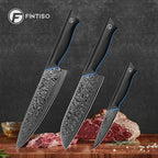 3PCS Kitchen Knife Set, Ultra Sharpe Chef Knife Set Forged of 67-Layer Japanese Damascus Steel, Premium Knives Set Professional Sharp Knives Set with G10 Handle