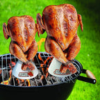 Sittin’ Chicken & Turkey Ceramic Beer Can Roaster & Steamer Duo - Upright Flavor-Infusing Grilling Tool for Juicy Poultry - Wide Ceramic Base Cooks up to 18lb Turkey for Xmas Dinner & Holiday Parties