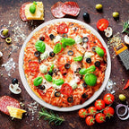 Boao 4 Pieces 10 Inch Pizza Screen Seamless Baking Aluminum Round Pizza Mesh Tray for Baking Oven Home Kitchen Restaurant Supplies