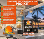Pro Cure Kit Fits All Wide Mouth Mason Jars: 12 Airtight Digital Lids, 12-8 Gram Organic 2 Way Humidity Controllers 1 Scoop Card 1 White Erase Marker 1 Slap-On (12-Pack)