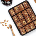 E-far Toaster Oven Baking Pan, 10.4 x 8 Inch Nonstick Stainless Steel Rectangle Cake Pan for Baking Small Brownies Casseroles Lasagna, Stainless Steel Core & Nonstick Coating, Non-toxic & Oven Safe