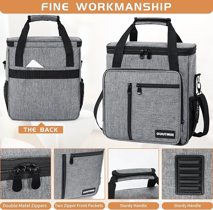 Coffee Maker Carrying Bag Compatible with Keurig K-Mini or K-Mini Plus, Single Serve Coffee Brewer Portable Storage Bag with Extra Pockets, Storage Tote Case With Shoulder Strap