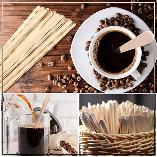 Perfect Stix Wooden Coffee Stirrer Stix, 5" Length (Pack of 1,000)