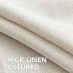 H.VERSAILTEX Linen Table Cloths Rectangle 60 x 120 Inch Premium Tablecloth Spill-Proof Waterproof Table Cover for Dining Buffet Feature Extra Soft and Thick Fabric Wrinkle Free, Natural